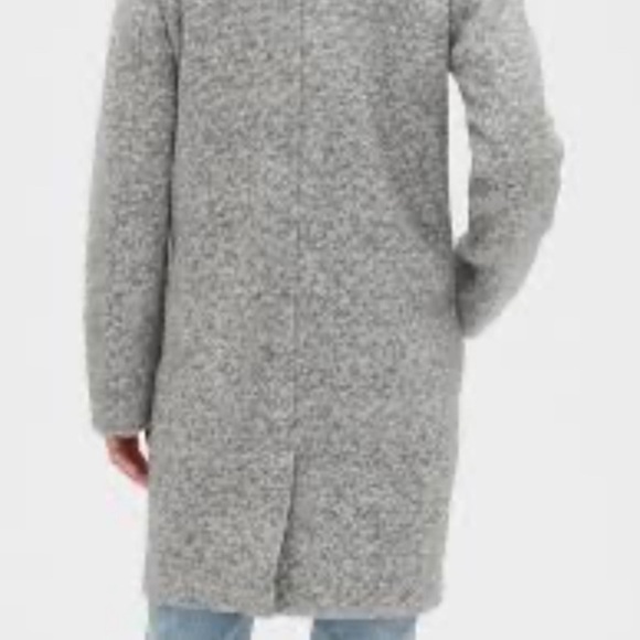 Banana Republic knit Wool Blend Overcoat heater grey one button size XS midi - Picture 4 of 13